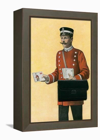 Old Fashioned Mailman-null-Framed Stretched Canvas