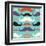 Old Fashioned Mustache Pattern-cienpies-Framed Art Print