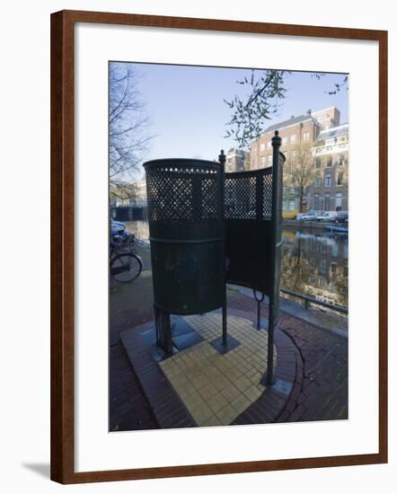Old Fashioned Outdoor Lavatory or Pissoir, Amsterdam, Netherlands, Europe-Amanda Hall-Framed Photographic Print