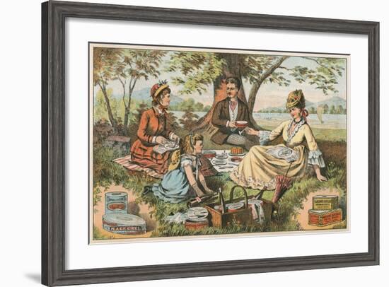 Old Fashioned Picnic-null-Framed Art Print