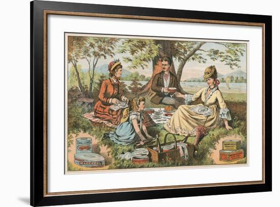 Old Fashioned Picnic-null-Framed Art Print