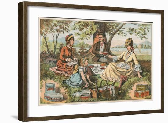 Old Fashioned Picnic-null-Framed Art Print