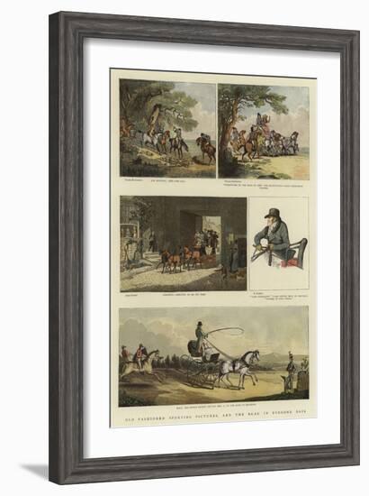 Old Fashioned Sporting Pictures, and the Road in Byegone Days-Thomas Rowlandson-Framed Giclee Print