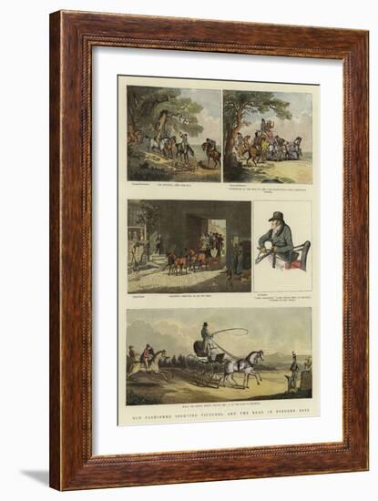 Old Fashioned Sporting Pictures, and the Road in Byegone Days-Thomas Rowlandson-Framed Giclee Print