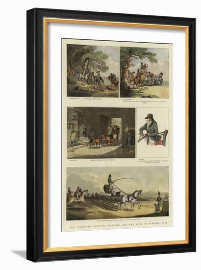 Old Fashioned Sporting Pictures, and the Road in Byegone Days-Thomas Rowlandson-Framed Giclee Print