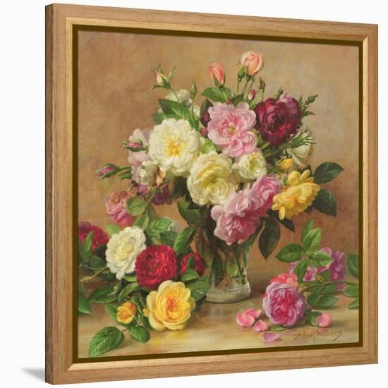 Old Fashioned Victorian Roses, 1995-Albert Williams-Framed Premier Image Canvas