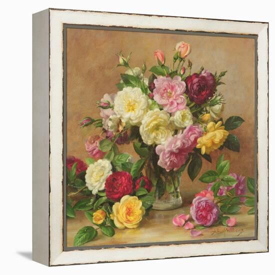 Old Fashioned Victorian Roses, 1995-Albert Williams-Framed Premier Image Canvas