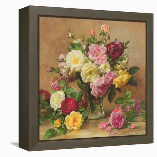 Old Fashioned Victorian Roses, 1995-Albert Williams-Framed Premier Image Canvas
