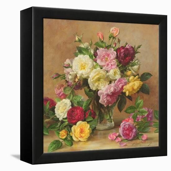 Old Fashioned Victorian Roses, 1995-Albert Williams-Framed Premier Image Canvas