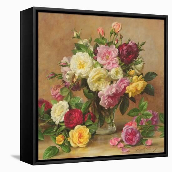 Old Fashioned Victorian Roses, 1995-Albert Williams-Framed Premier Image Canvas