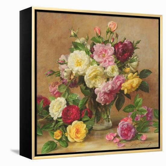 Old Fashioned Victorian Roses, 1995-Albert Williams-Framed Premier Image Canvas