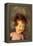 Old Female Doll-Den Reader-Framed Premier Image Canvas