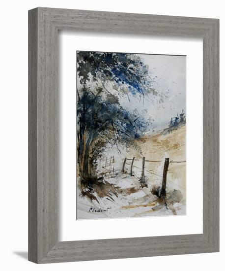 old fence-Pol Ledent-Framed Art Print