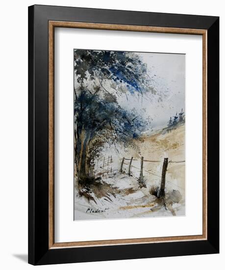 old fence-Pol Ledent-Framed Art Print