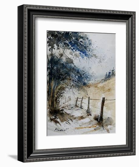 old fence-Pol Ledent-Framed Art Print