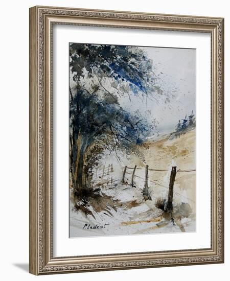 old fence-Pol Ledent-Framed Art Print