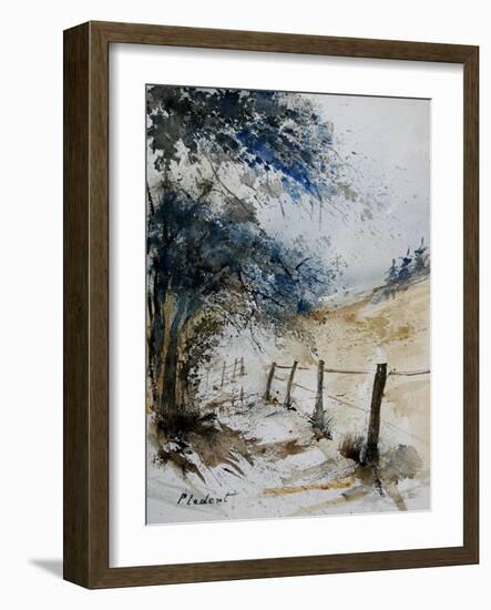 old fence-Pol Ledent-Framed Art Print