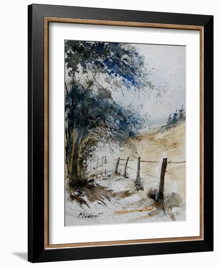 old fence-Pol Ledent-Framed Art Print