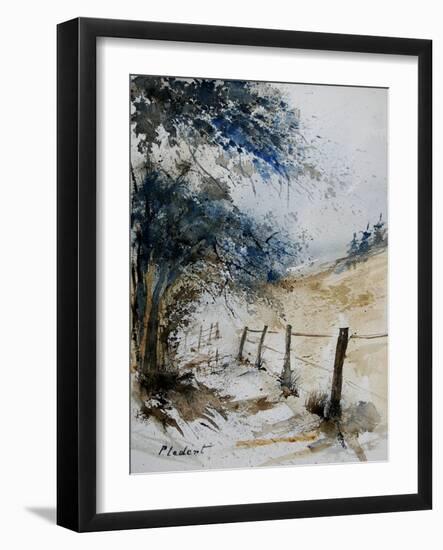 old fence-Pol Ledent-Framed Art Print