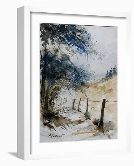 old fence-Pol Ledent-Framed Art Print