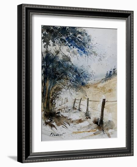 old fence-Pol Ledent-Framed Art Print