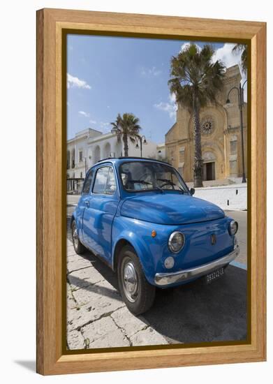 Old Fiat in Santa Cesarea Terme, Puglia, Italy, Europe-Martin-Framed Premier Image Canvas