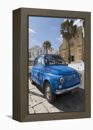 Old Fiat in Santa Cesarea Terme, Puglia, Italy, Europe-Martin-Framed Premier Image Canvas
