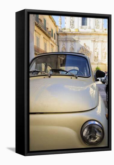 Old Fiat in the Baroque City of Lecce, Puglia, Italy, Europe-Martin-Framed Premier Image Canvas