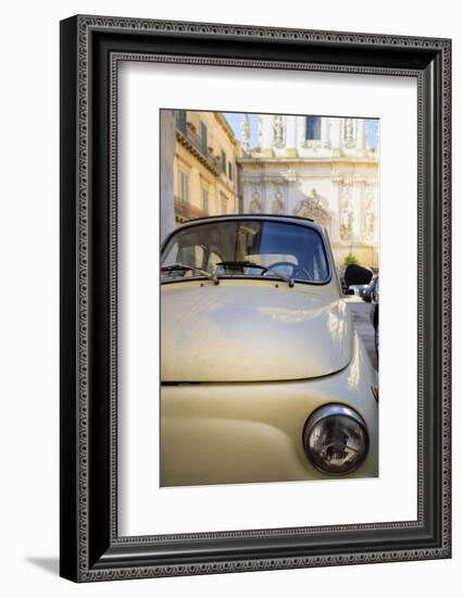 Old Fiat in the Baroque City of Lecce, Puglia, Italy, Europe-Martin-Framed Photographic Print