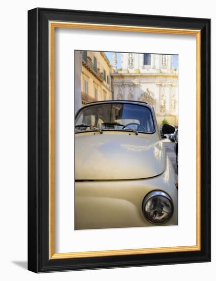 Old Fiat in the Baroque City of Lecce, Puglia, Italy, Europe-Martin-Framed Photographic Print