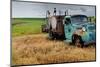 Old Field Fuel Truck with Multi Color Paint-null-Mounted Photographic Print