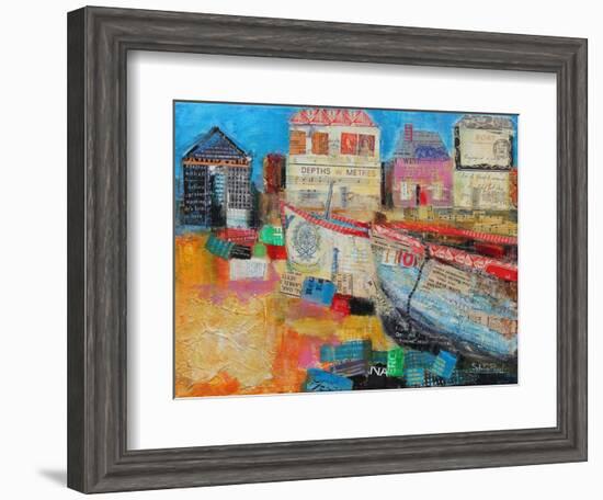 Old Fishing Boats, 2013-Sylvia Paul-Framed Giclee Print