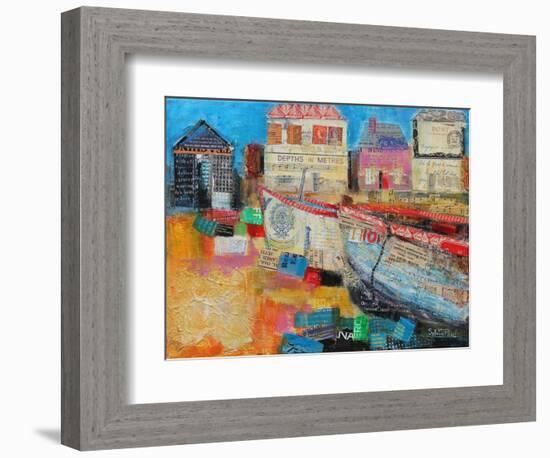 Old Fishing Boats, 2013-Sylvia Paul-Framed Giclee Print