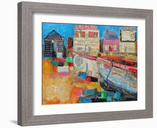 Old Fishing Boats, 2013-Sylvia Paul-Framed Giclee Print