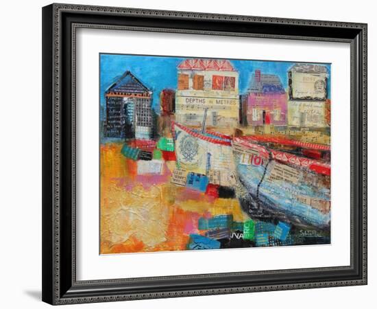 Old Fishing Boats, 2013-Sylvia Paul-Framed Giclee Print