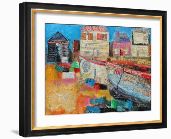 Old Fishing Boats, 2013-Sylvia Paul-Framed Giclee Print