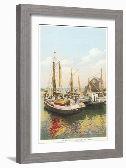 Old Fishing Boats, Nantucket, Massachusetts-null-Framed Art Print