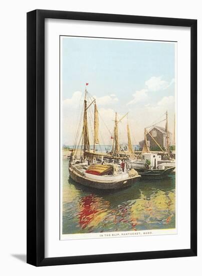 Old Fishing Boats, Nantucket, Massachusetts-null-Framed Art Print