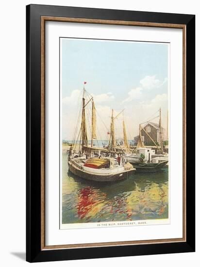 Old Fishing Boats, Nantucket, Massachusetts-null-Framed Art Print