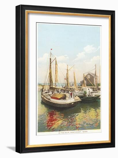 Old Fishing Boats, Nantucket, Massachusetts-null-Framed Art Print