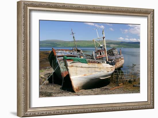 Old Fishing Boats, Near Salen, Mull, Argyll and Bute, Scotland-Peter Thompson-Framed Photographic Print