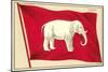 Old Flag of Siam-null-Mounted Art Print