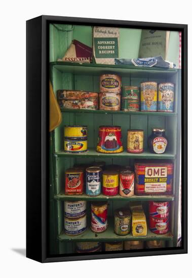 Old Food Conserves in the Port Lockroy Research Station, Antarctica, Polar Regions-Michael Runkel-Framed Premier Image Canvas