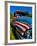 Old Ford Truck Painted with American Flag Pattern, Rockland, Maine, Usa-Bill Bachmann-Framed Photographic Print