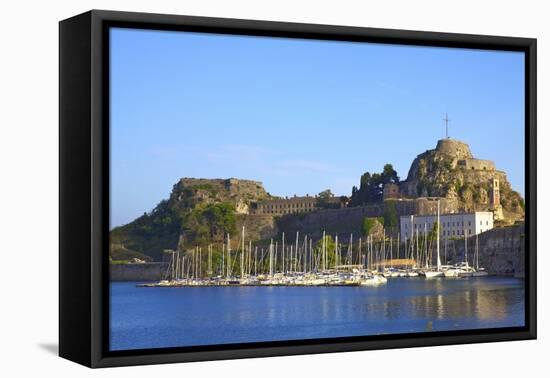Old Fortress, Corfu Old Town, Corfu, the Ionian Islands, Greek Islands, Greece, Europe-Neil Farrin-Framed Premier Image Canvas