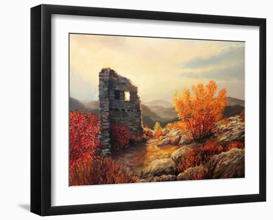 Old Fortress Ruins-kirilstanchev-Framed Art Print