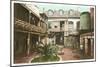 Old French Courtyard, New Orleans-null-Mounted Art Print