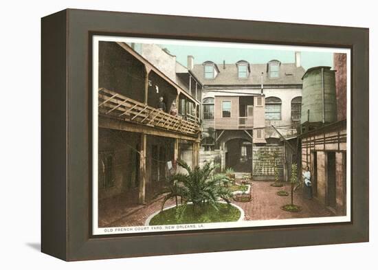 Old French Courtyard, New Orleans-null-Framed Stretched Canvas