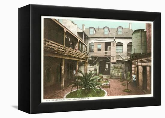 Old French Courtyard, New Orleans-null-Framed Stretched Canvas