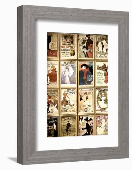 Old French Postcards - Gallery - Montmartre - Paris - France-Philippe Hugonnard-Framed Photographic Print